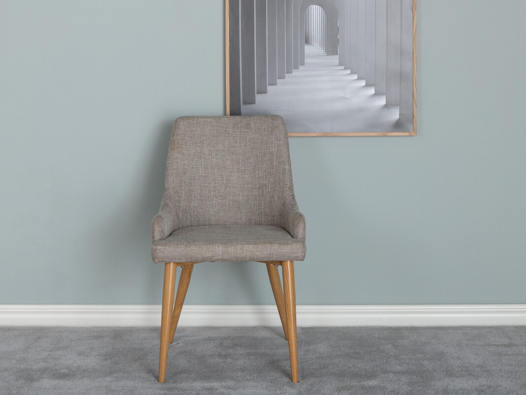 Stuhl Dallas 222 (Grau + Braun)