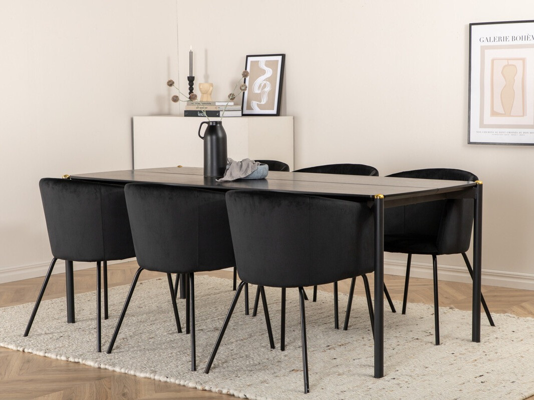 Essgruppe Dallas 4275 (Schwarz)