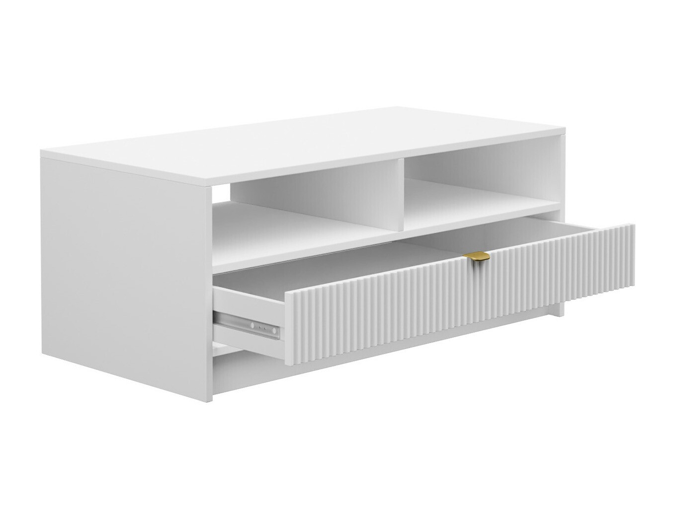 Couchtisch Comfivo Larmire 105 (Weiss)