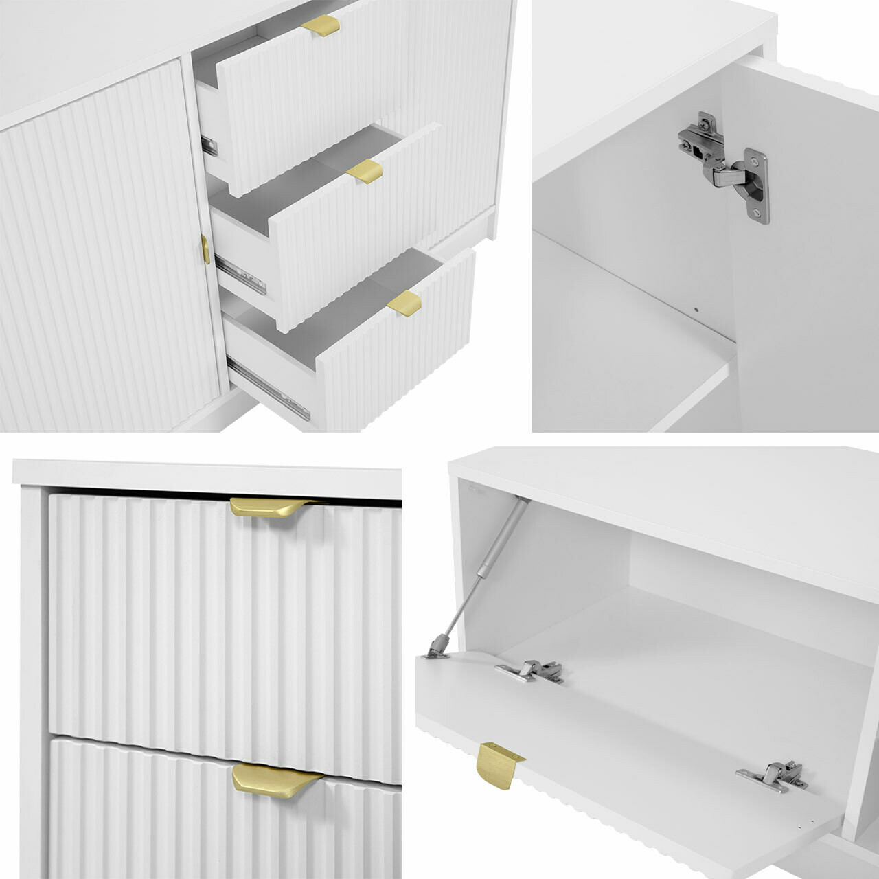 TV-Möbel Comfivo Papilio I (Weiss)