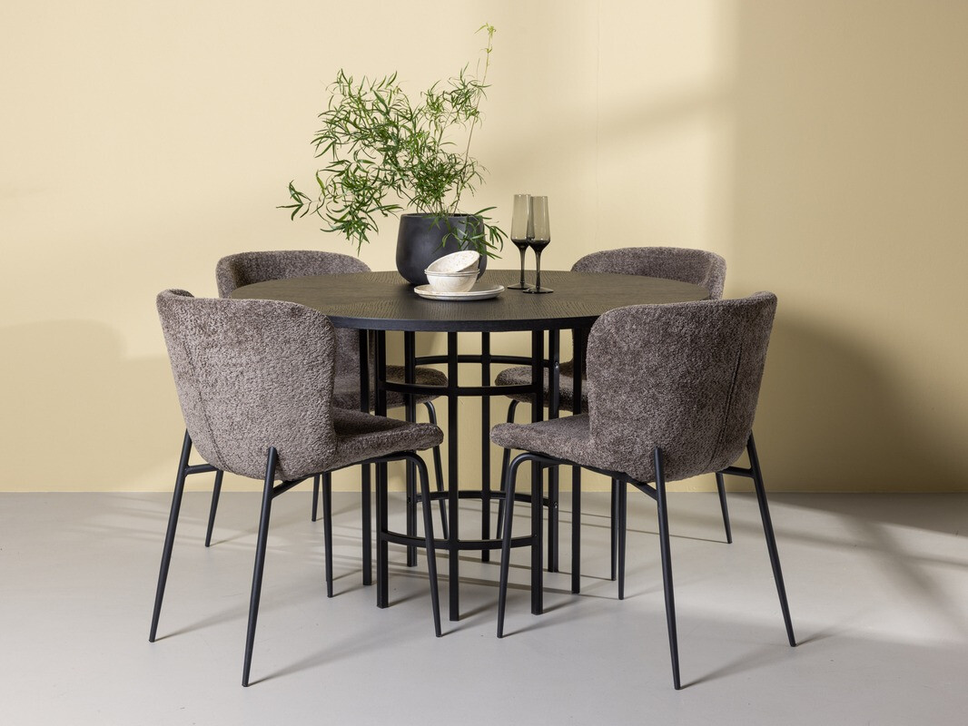 Essgruppe Dallas 4143 (Braun + Schwarz)