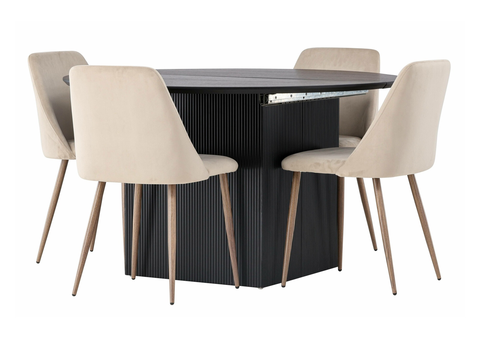 Essgruppe Dallas 4276 (Cremefarben + Braun)