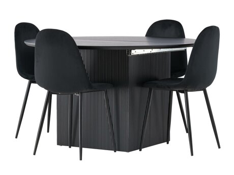 Essgruppe Dallas 4287 (Schwarz)