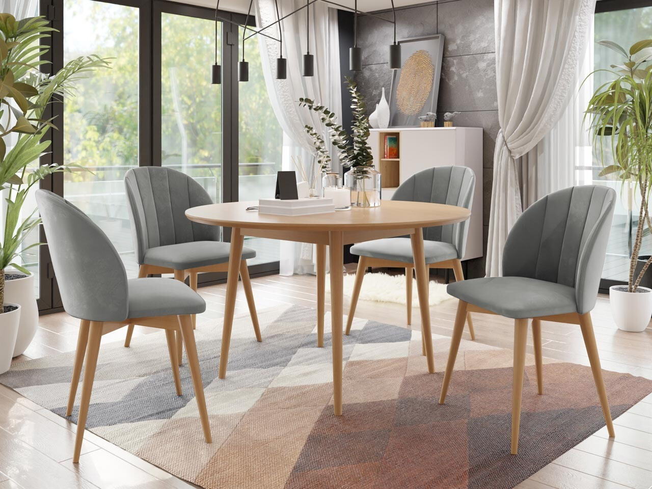 Essgruppe Racine 127 (Braun + Magic Velvet 2217)