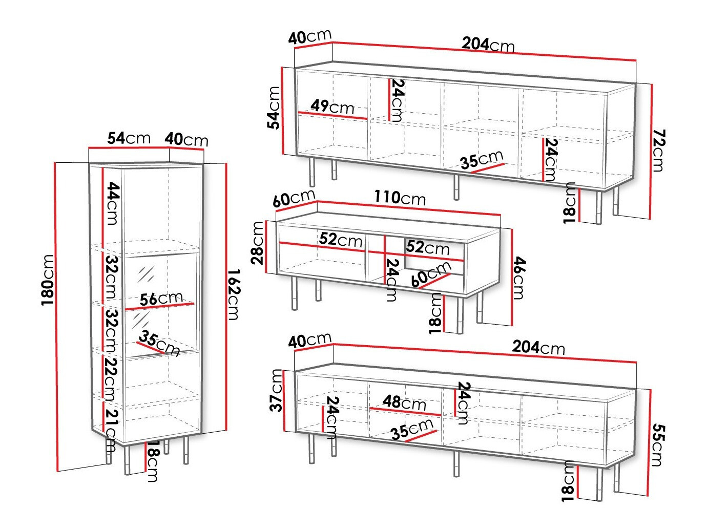 Wohnzimmer-Sets Elmteo 106