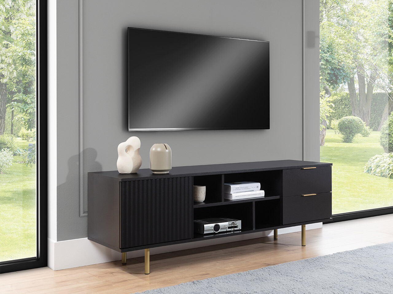 TV-Möbel Decus (Schwarz)