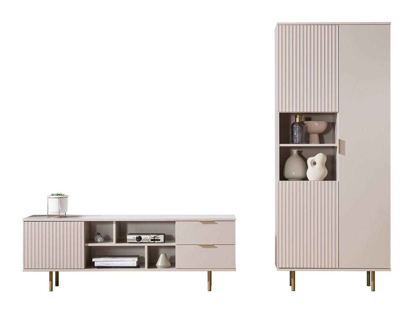 Wohnzimmer-Set Decus III (Kaschmir)