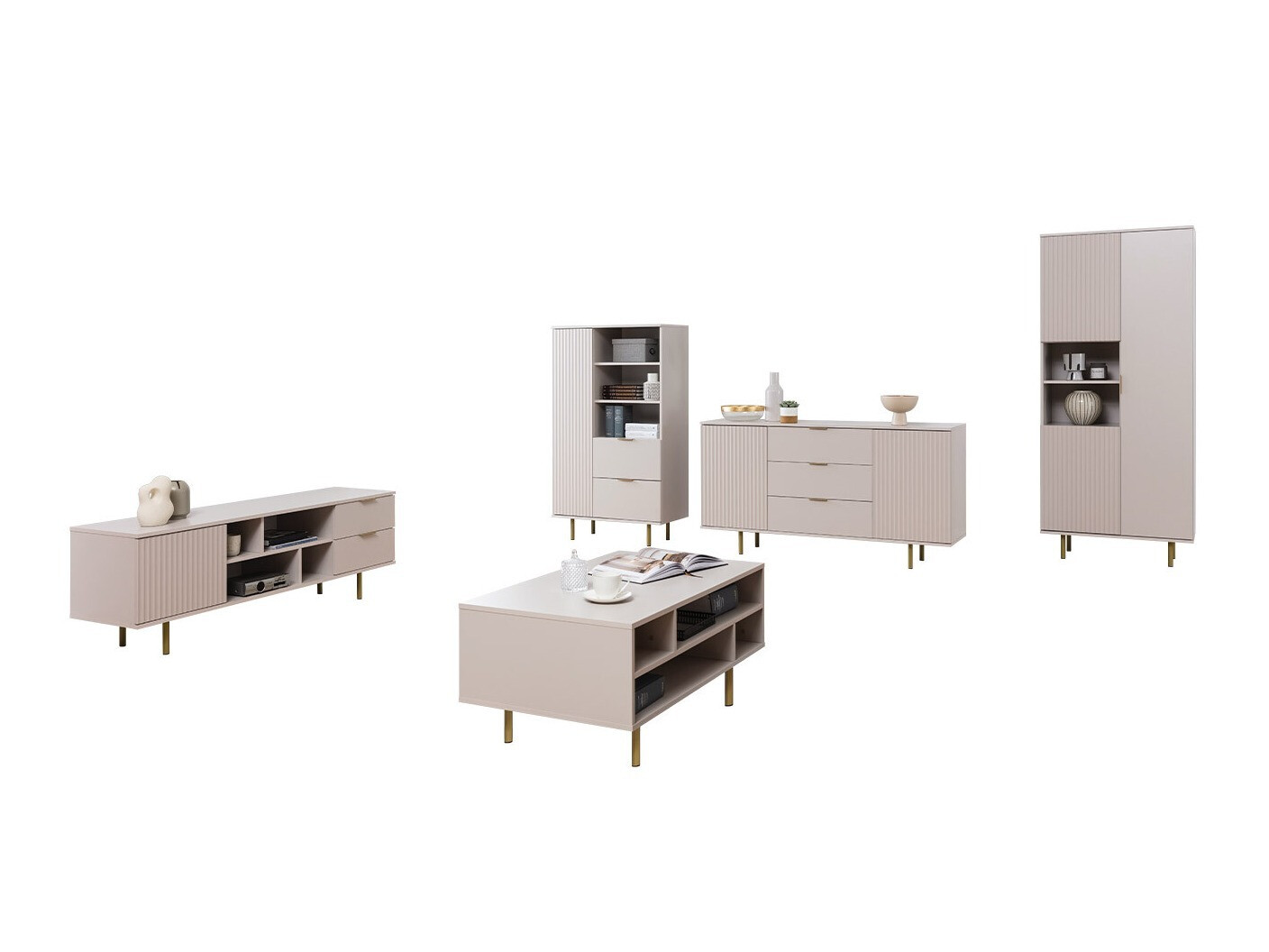 Wohnzimmer-Sets Decus I (Kaschmir)