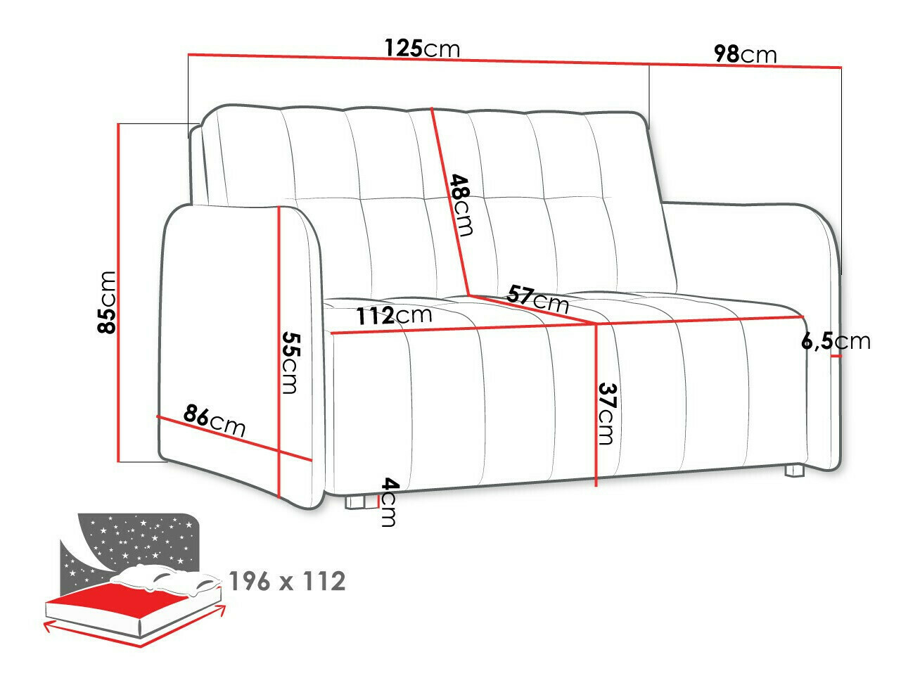 Schlafsofa Aquarin II (Country 17)