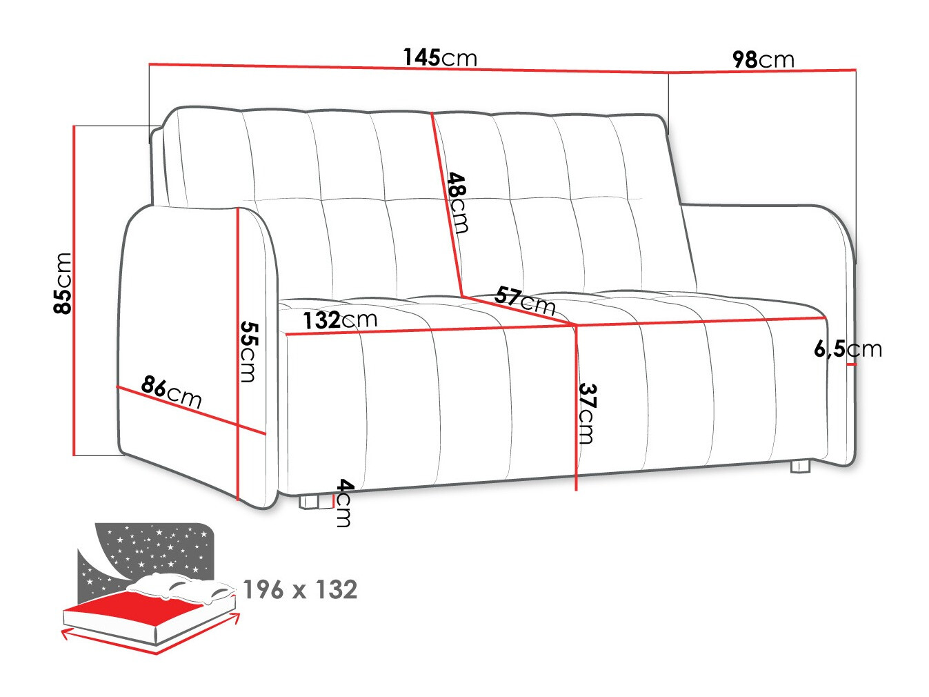 Schlafsofa Aquarin III (Country 17)