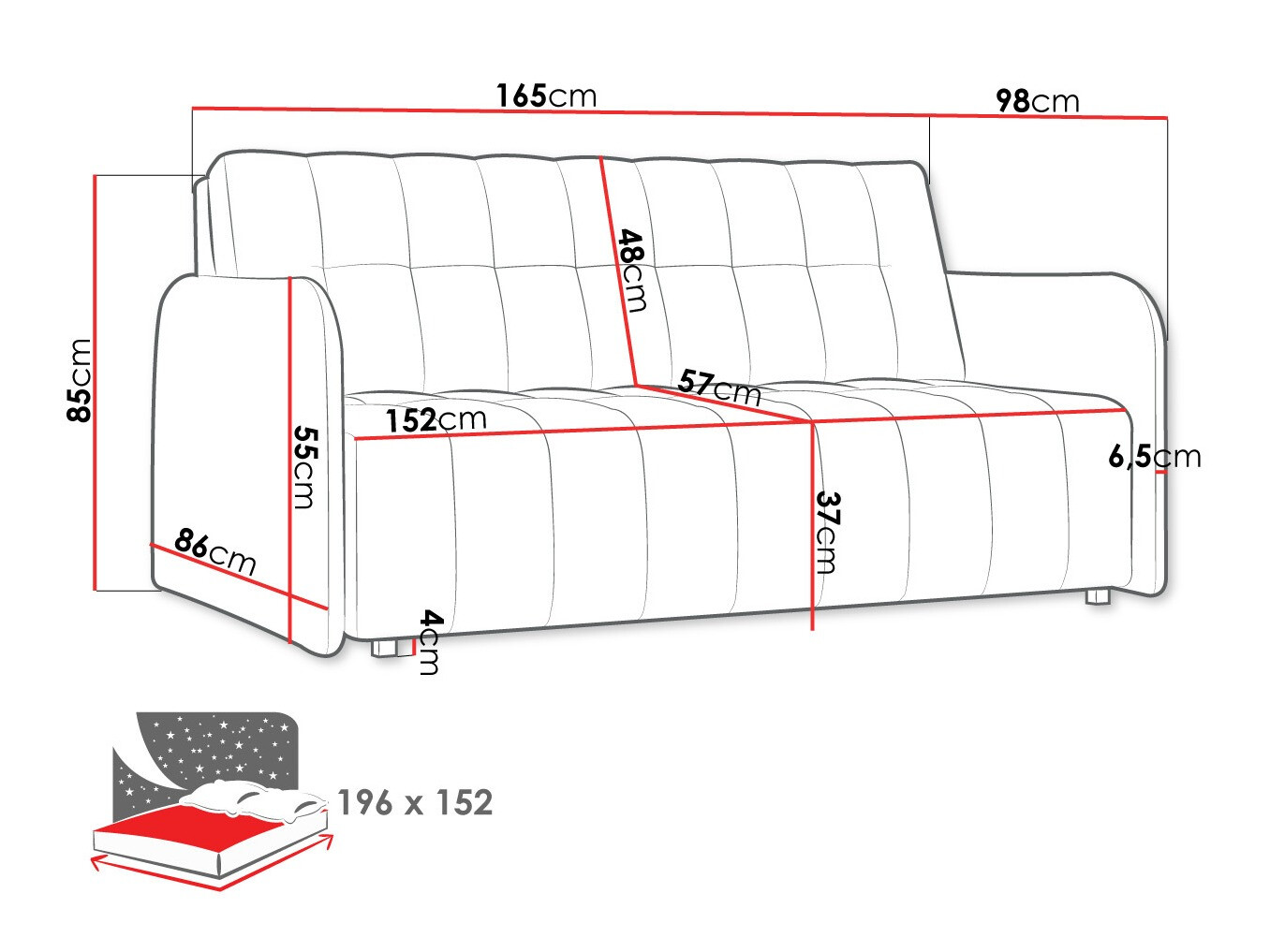 Schlafsofa Aquarin IV (Country 3)