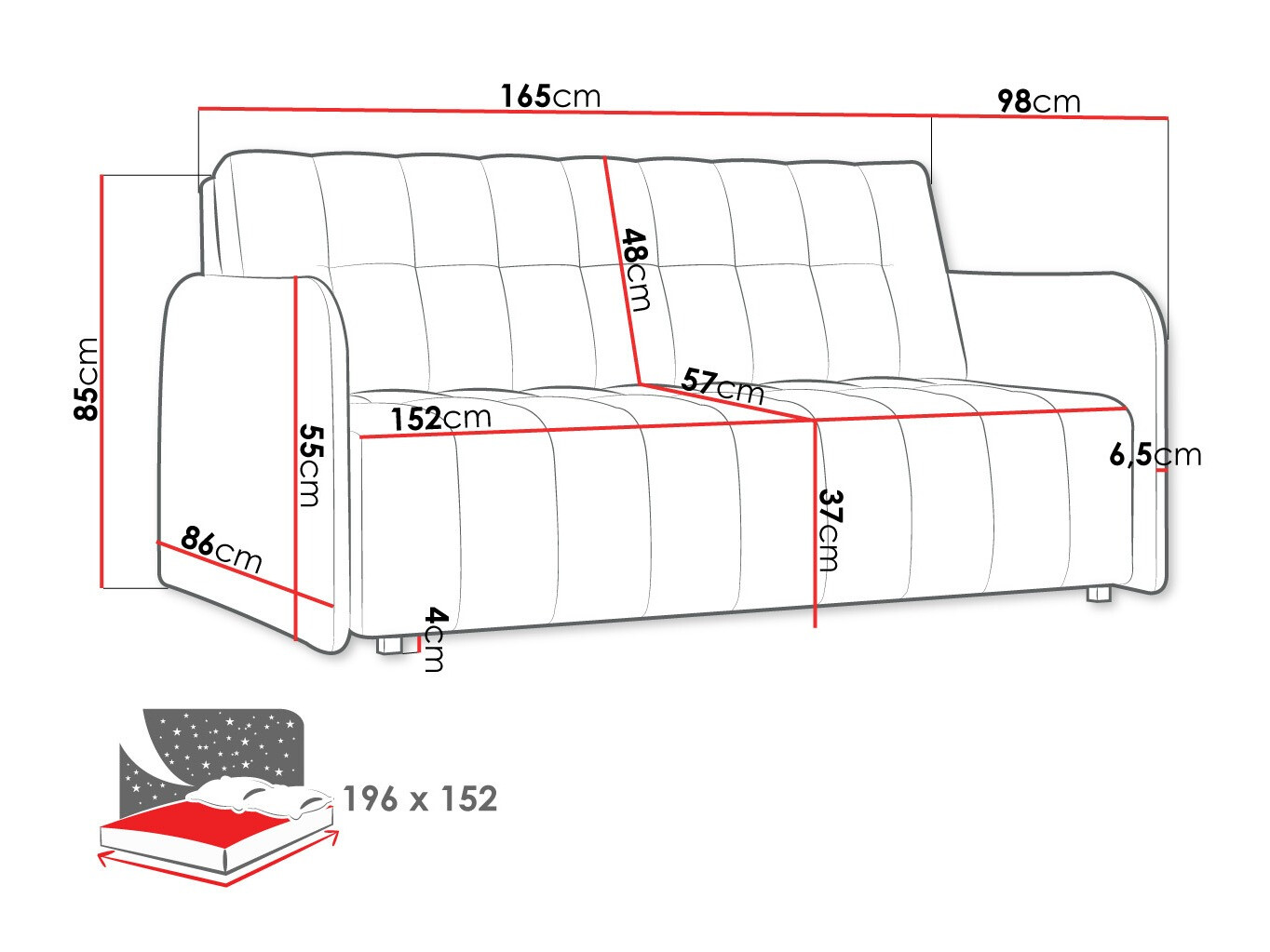 Schlafsofa Aquarin IV (Country 8)