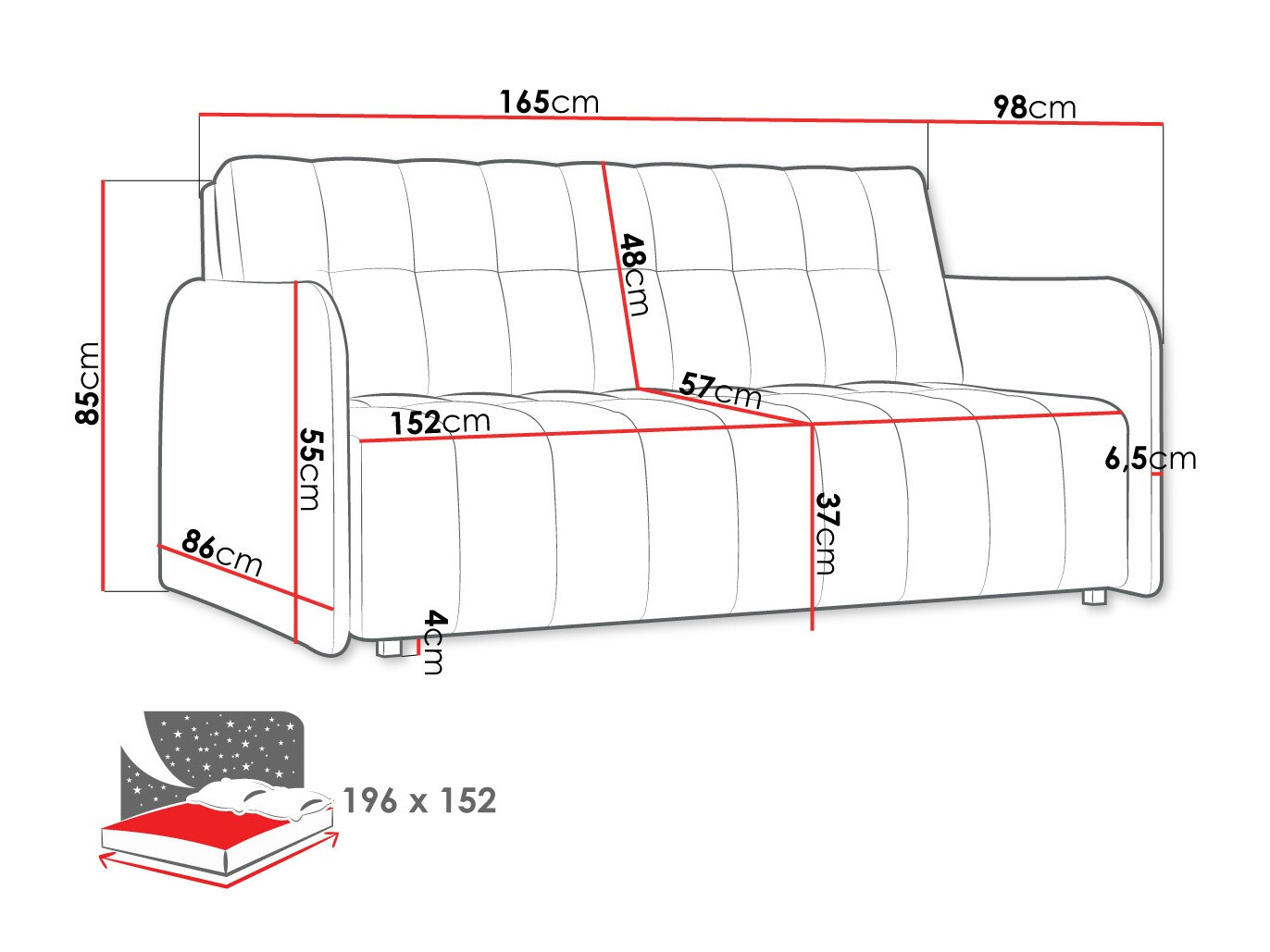 Schlafsofa Aquarin IV (Kronos 19)