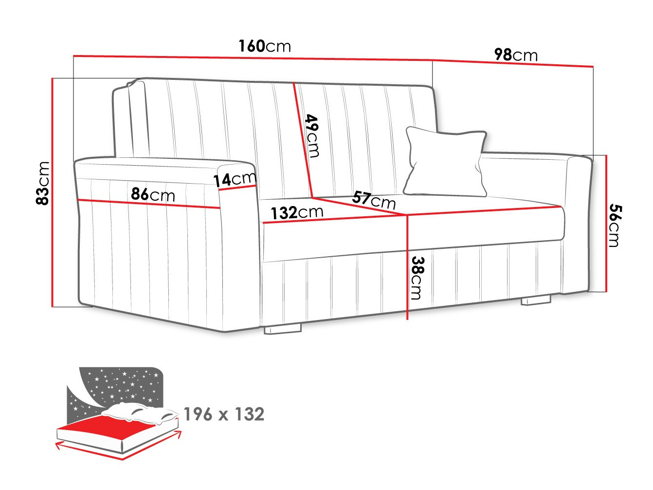 Schlafsofa Orinen III (Paros 06)