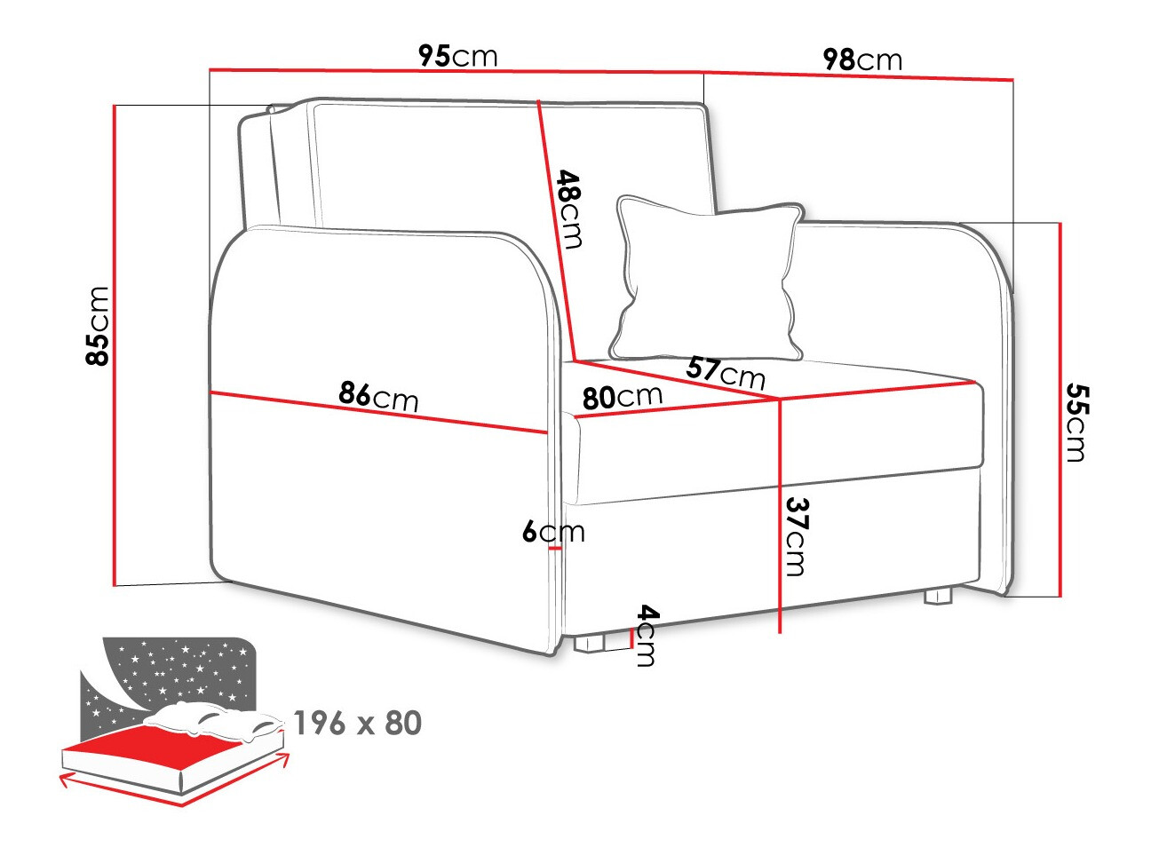 Sessel Columbus 125 (Mono 235)