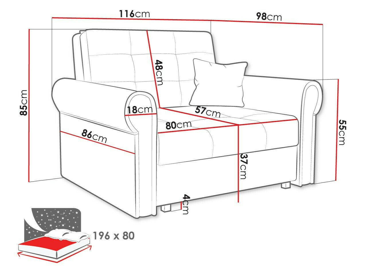 Sessel Columbus 127 (Kronos 07)