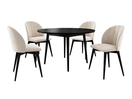 Essgruppe Racine 127 (Schwarz + Magic Velvet 2250)