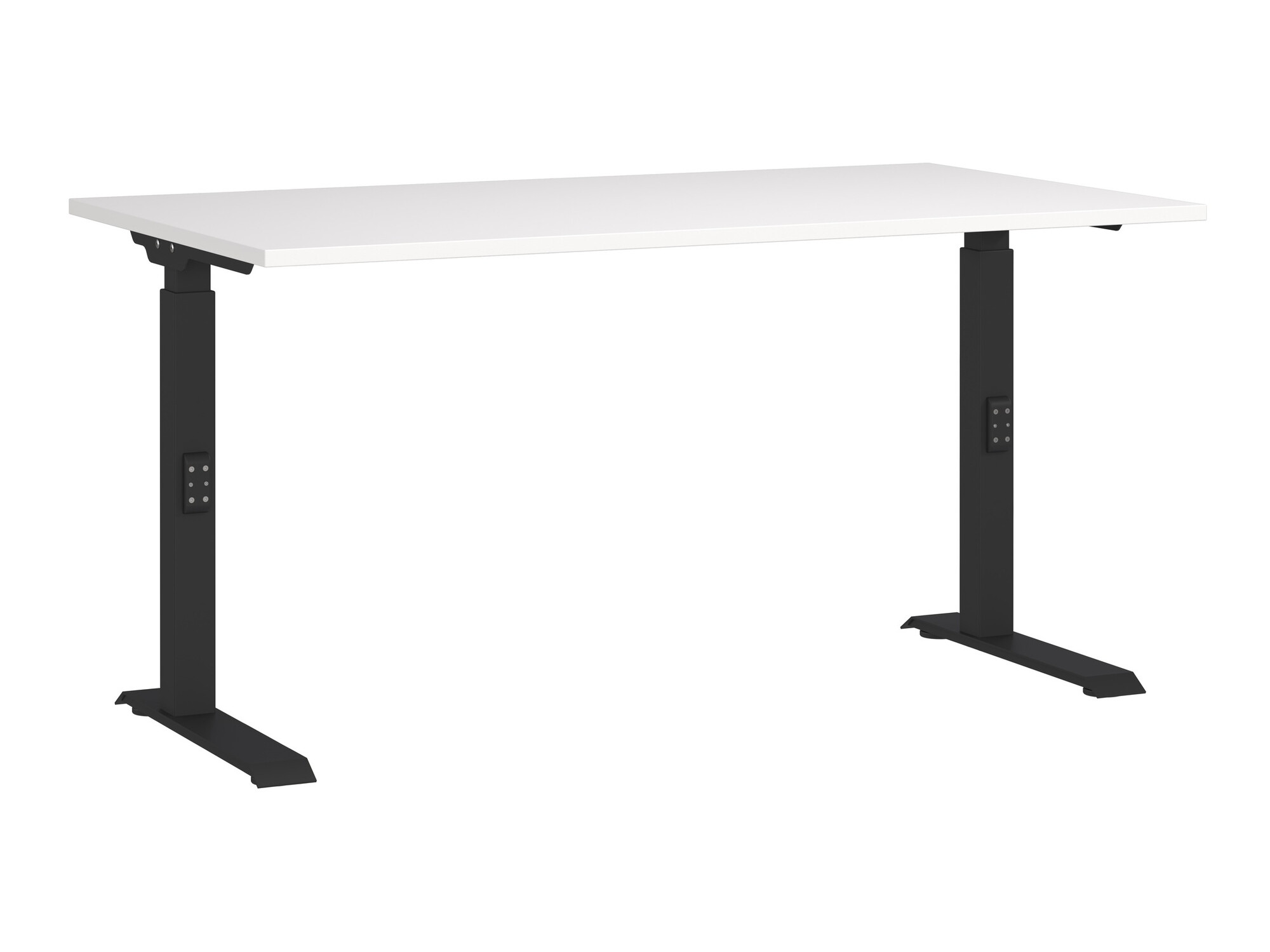 Bürotisch Sacramento 419 (Weiss + Schwarz)