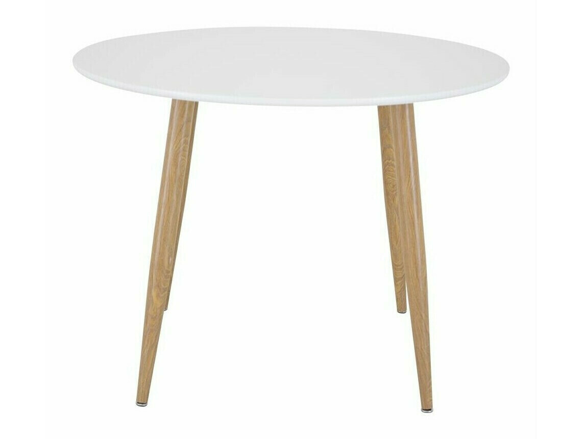 Tisch Dallas 126 (Weiss + eichenholzoptik)