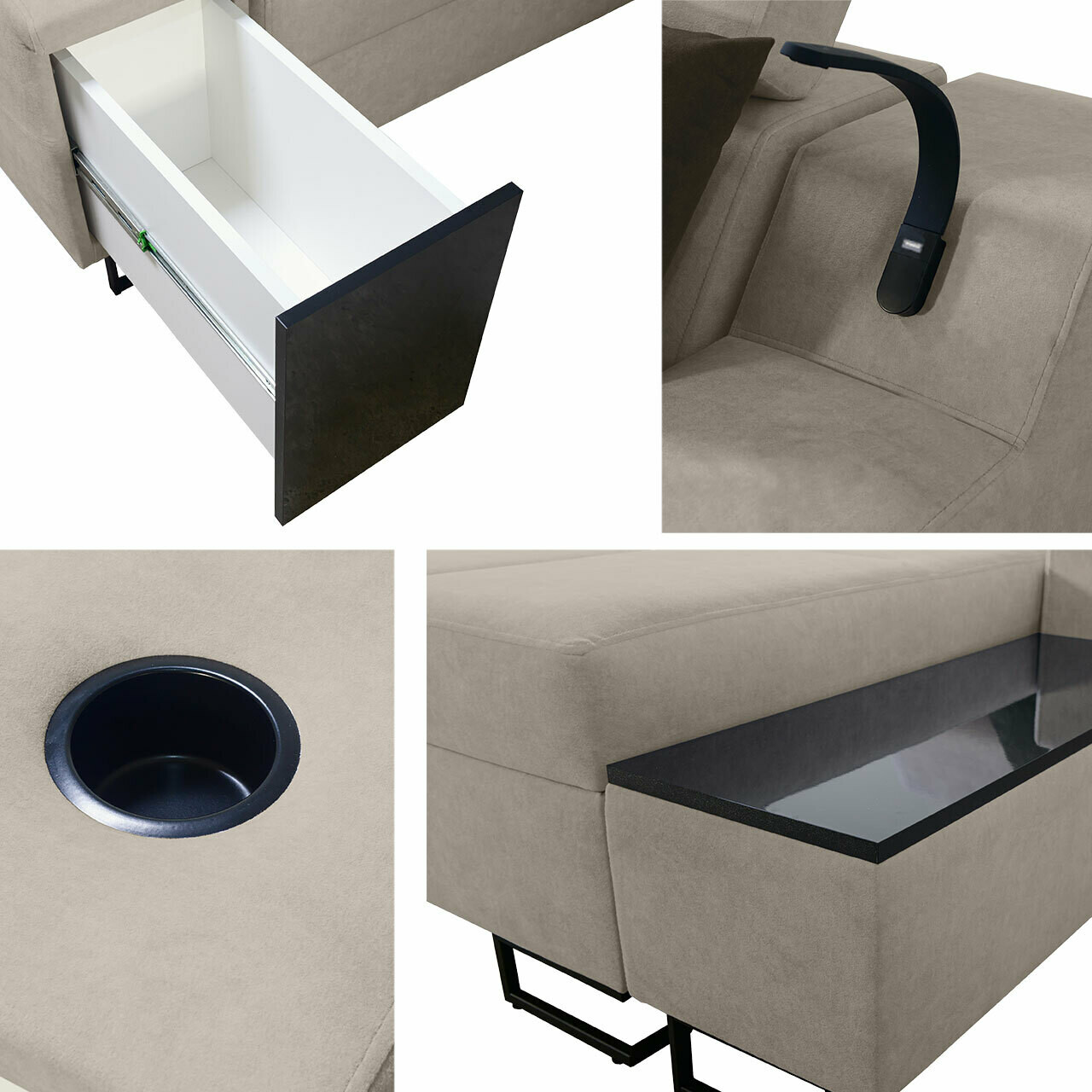 Ecksofa Sarasota 160 (Uttario Velvet 2955 + Uttario Velvet 2978)