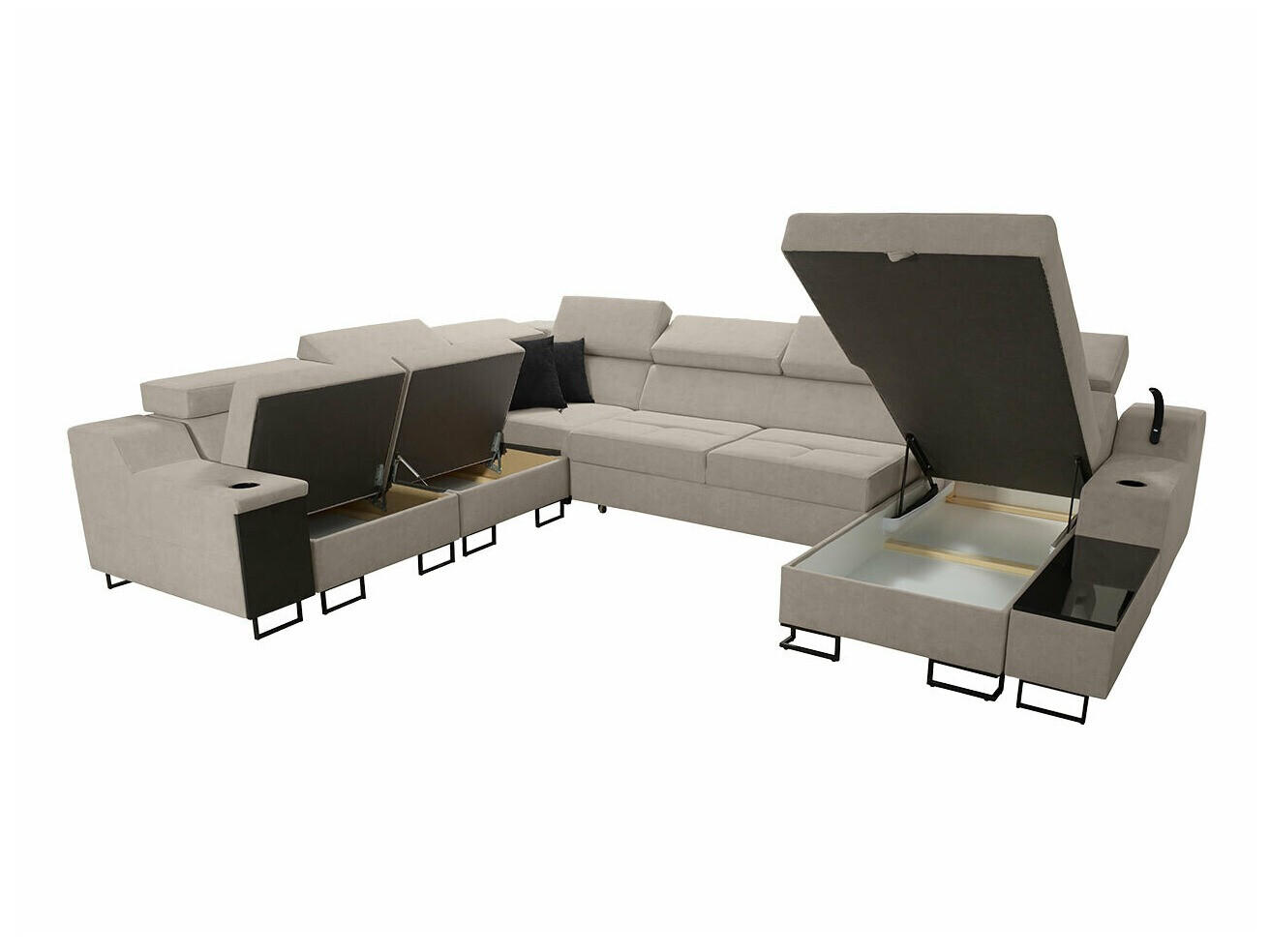 Ecksofa Sarasota 160 (Uttario Velvet 2955 + Uttario Velvet 2978)