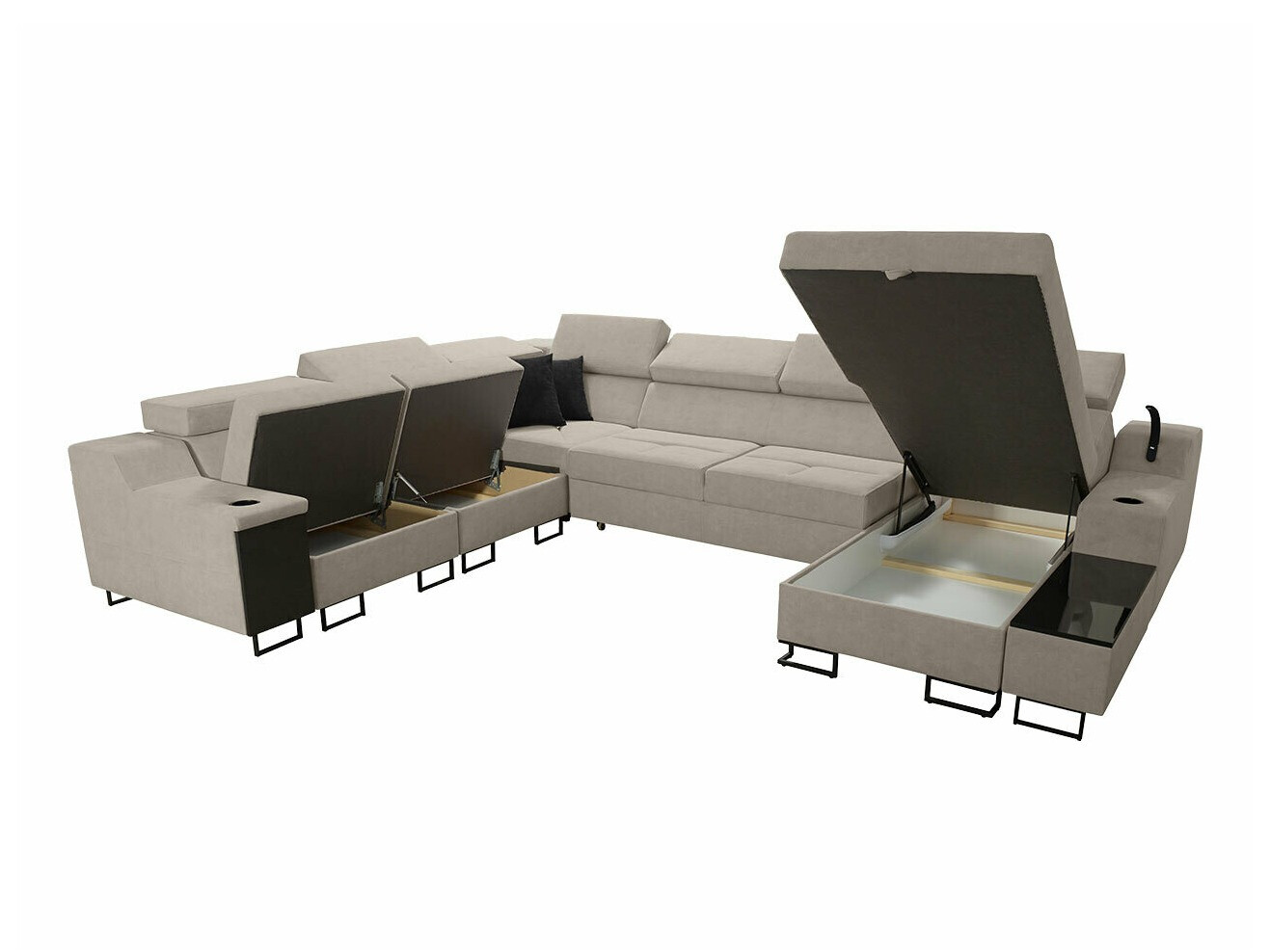 Ecksofa Sarasota 160 (Uttario Velvet 2980 + Uttario Velvet 2973)