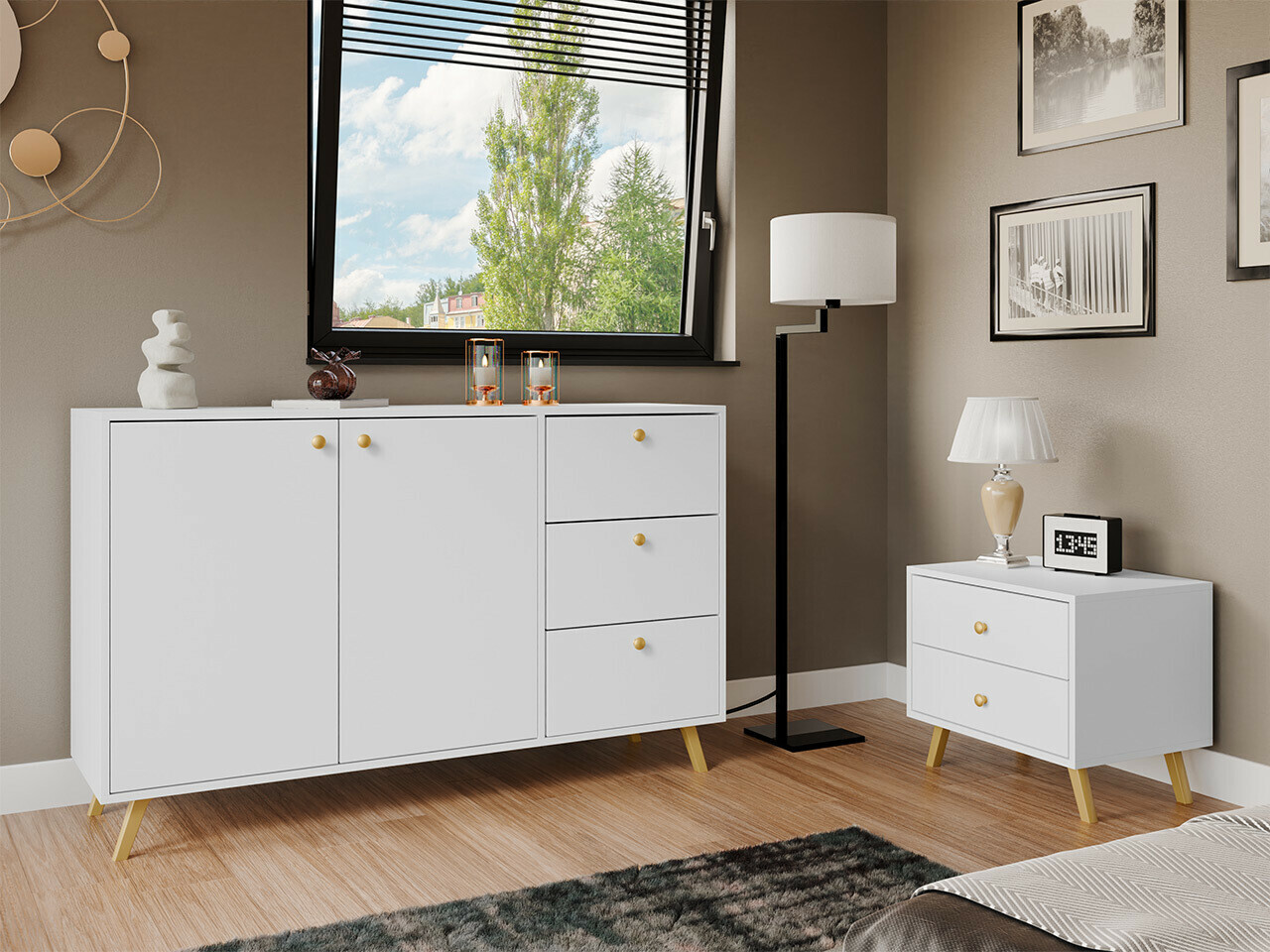 Kommode Monfera 100 (Weiss)