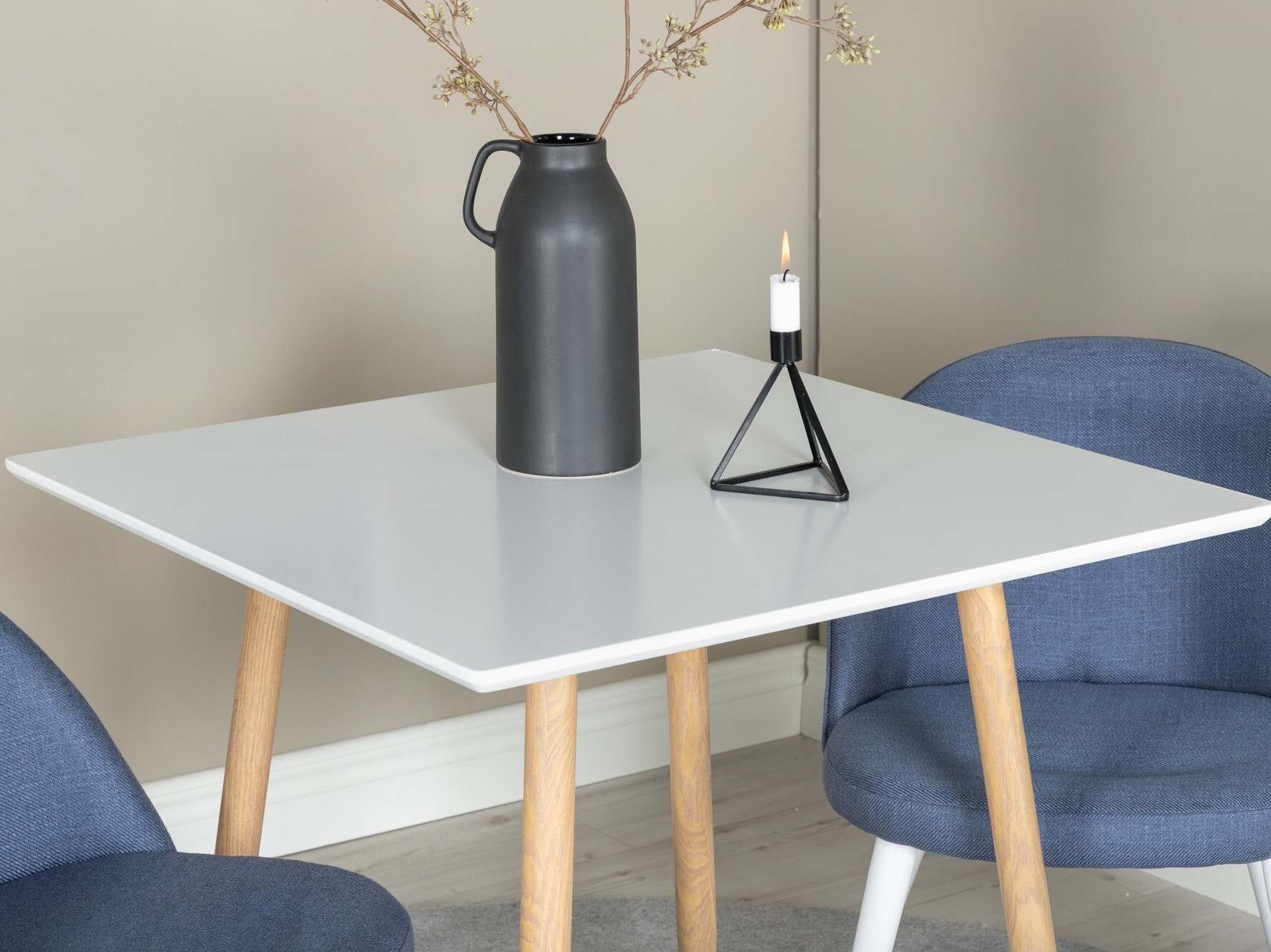 Tisch Dallas 4310 (Weiss + Helles Holz)