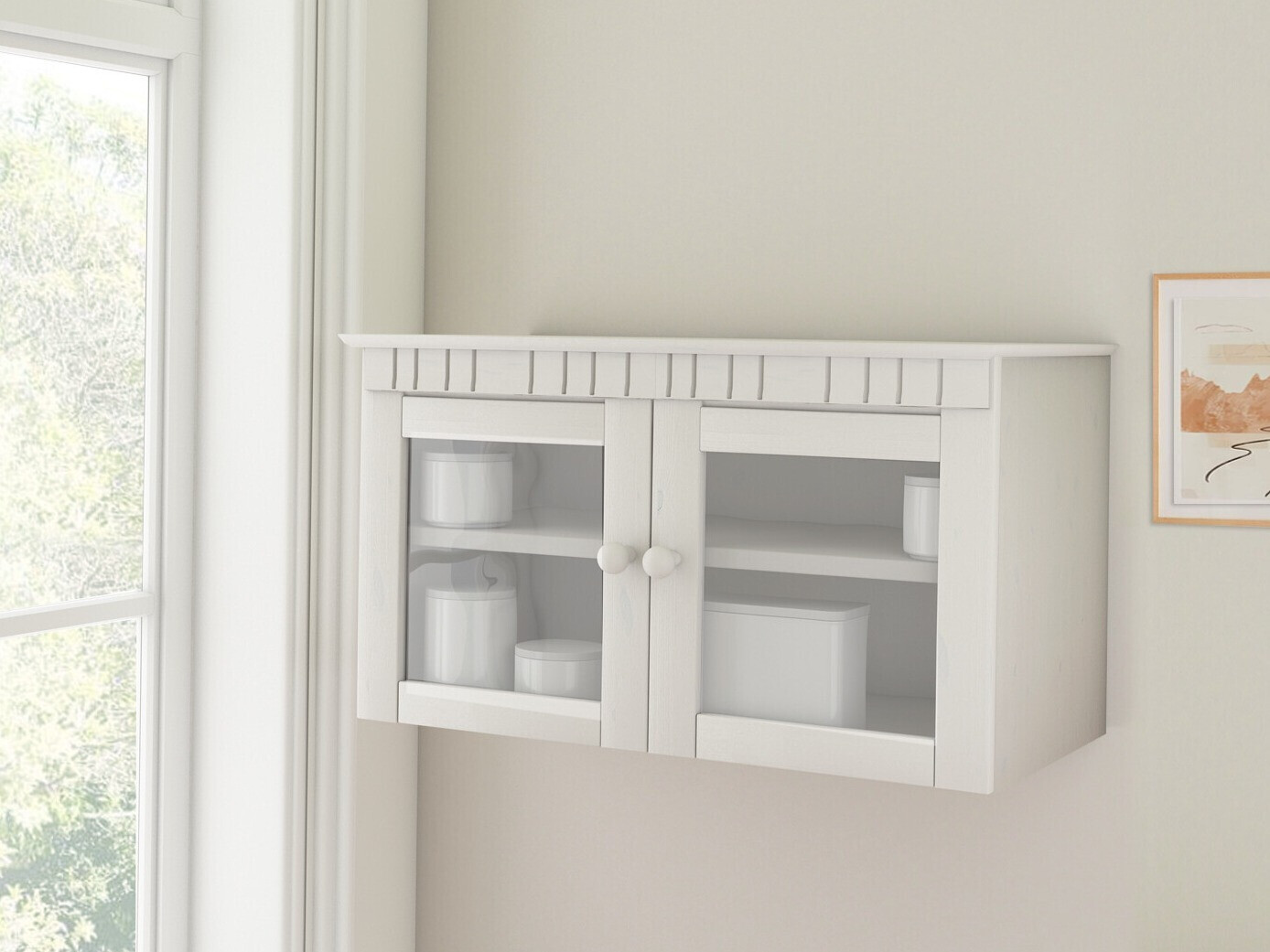 Wandregal Elbelba 106 (Weiss)