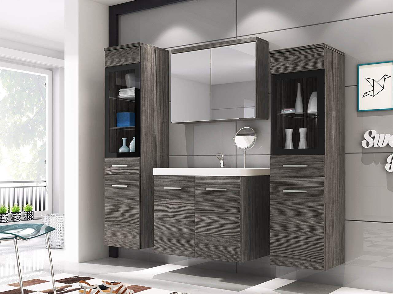 Badezimmer-Set Scientia III (Bodega)