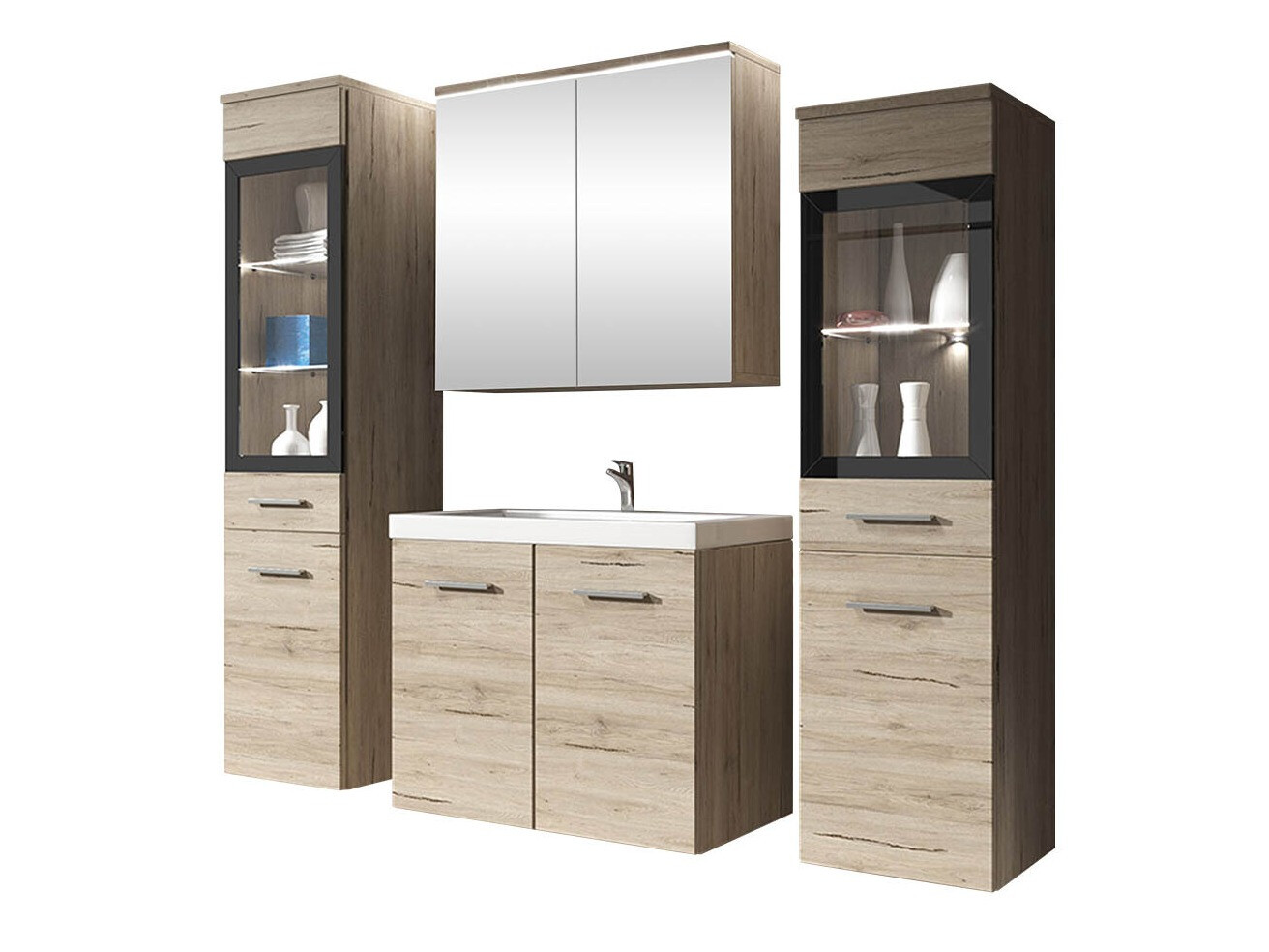 Badezimmer-Set Scientia III (San-Remo-Eiche)