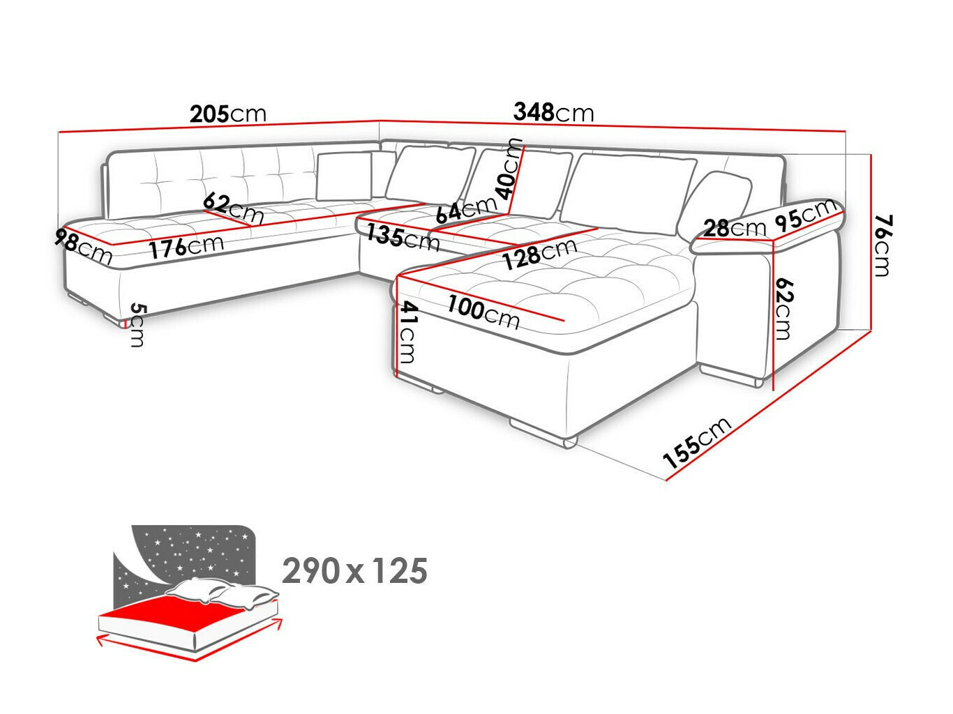 Ecksofa Comfivo Gemma VI (Horton 204.01)