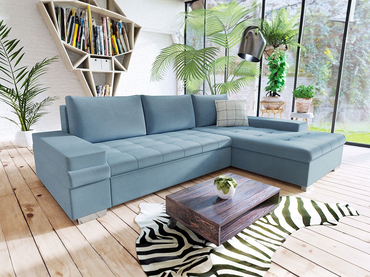 Ecksofa Comfivo Olivetum I (Magic Velvet 2260 + Senegal 818)