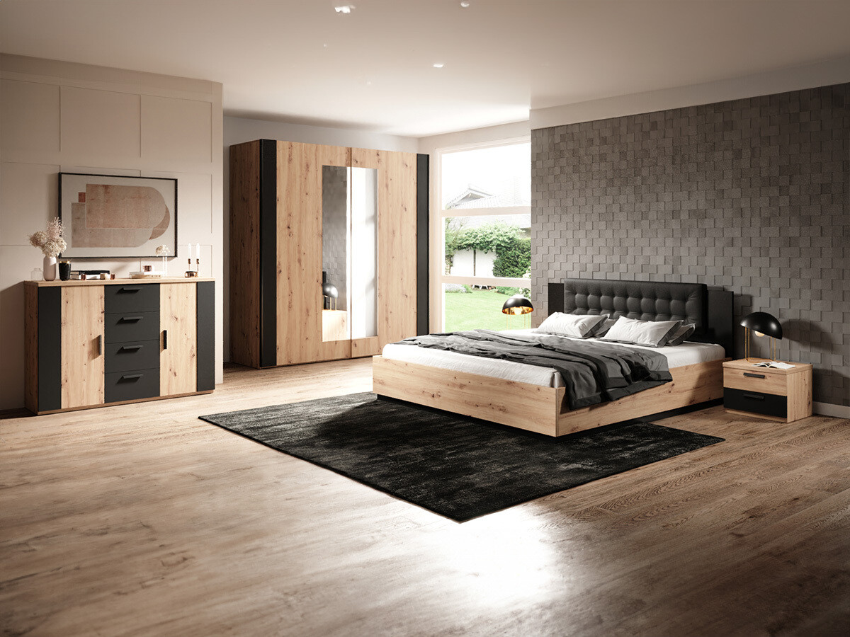 Bett Felelie 110 (Artisan Eichenholzoptik)