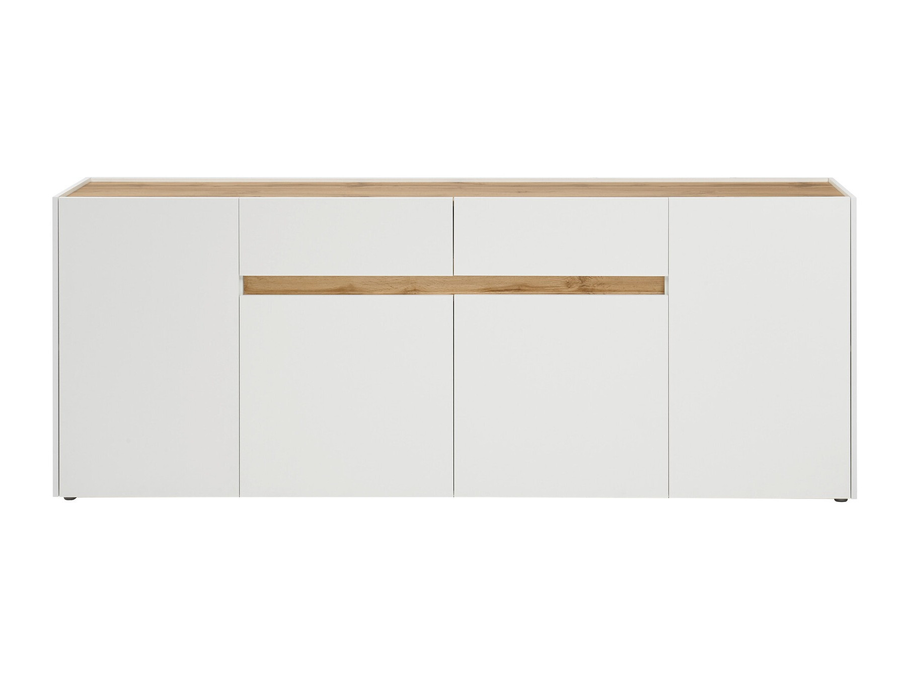 Kommode Elbsori 118 (Weiss + Wotan Eiche)