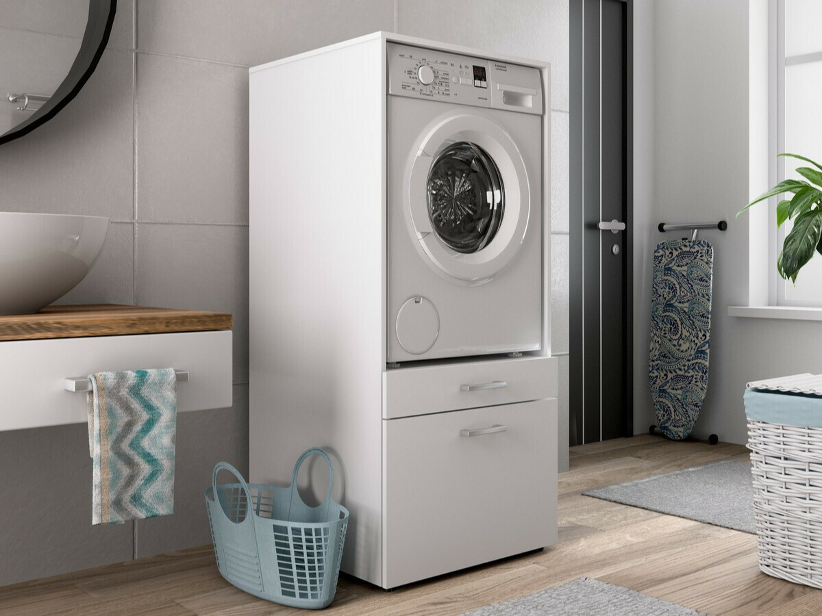 Badezimmer-Regal Novdele 102 (Weiss)