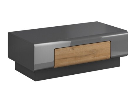 Couchtisch Torsone 111 (Anthrazit + Gloss anthrazit + Grandson Eichenholzoptik)