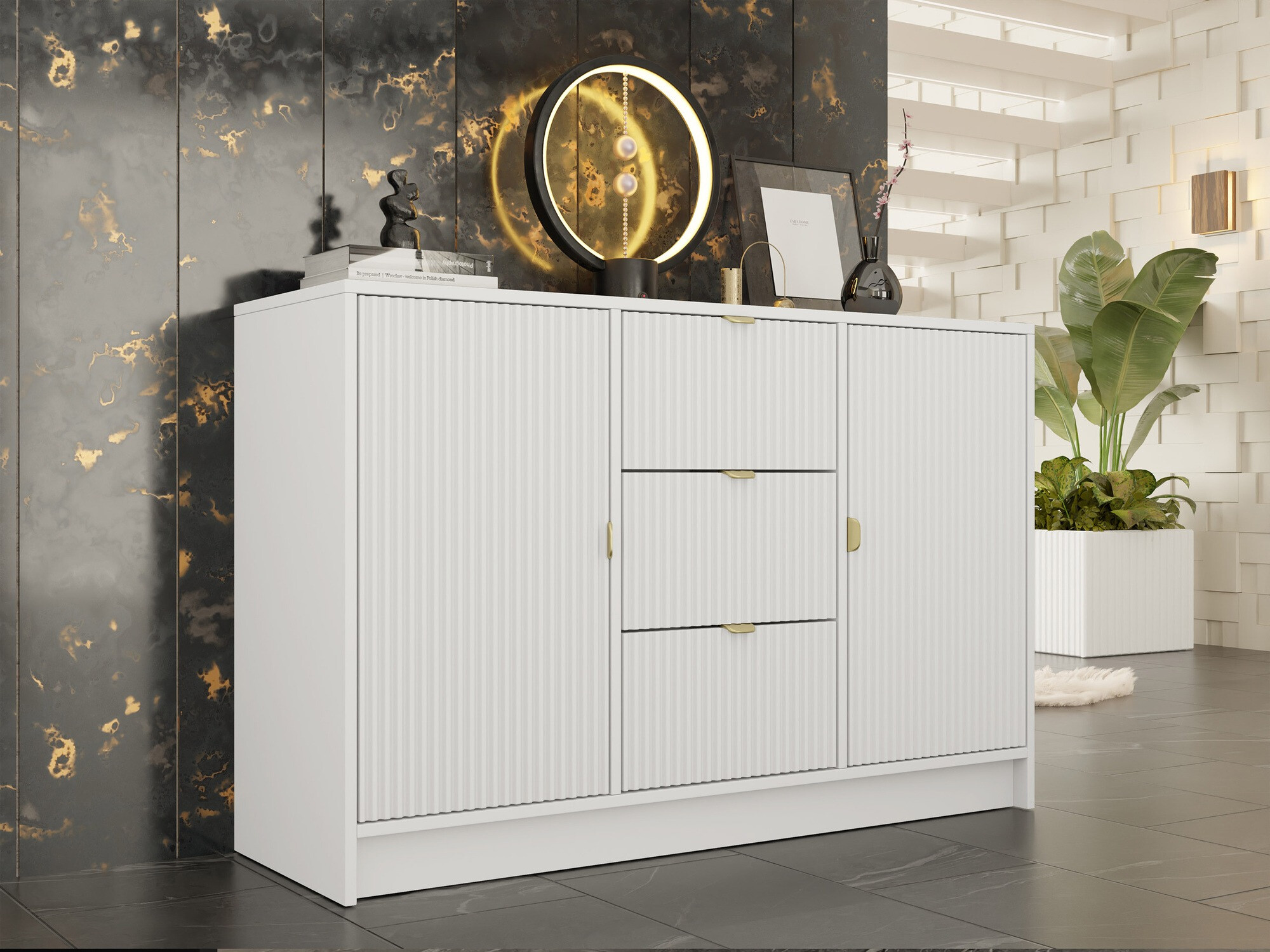 Kommoden Comfivo Papilio (Weiss)