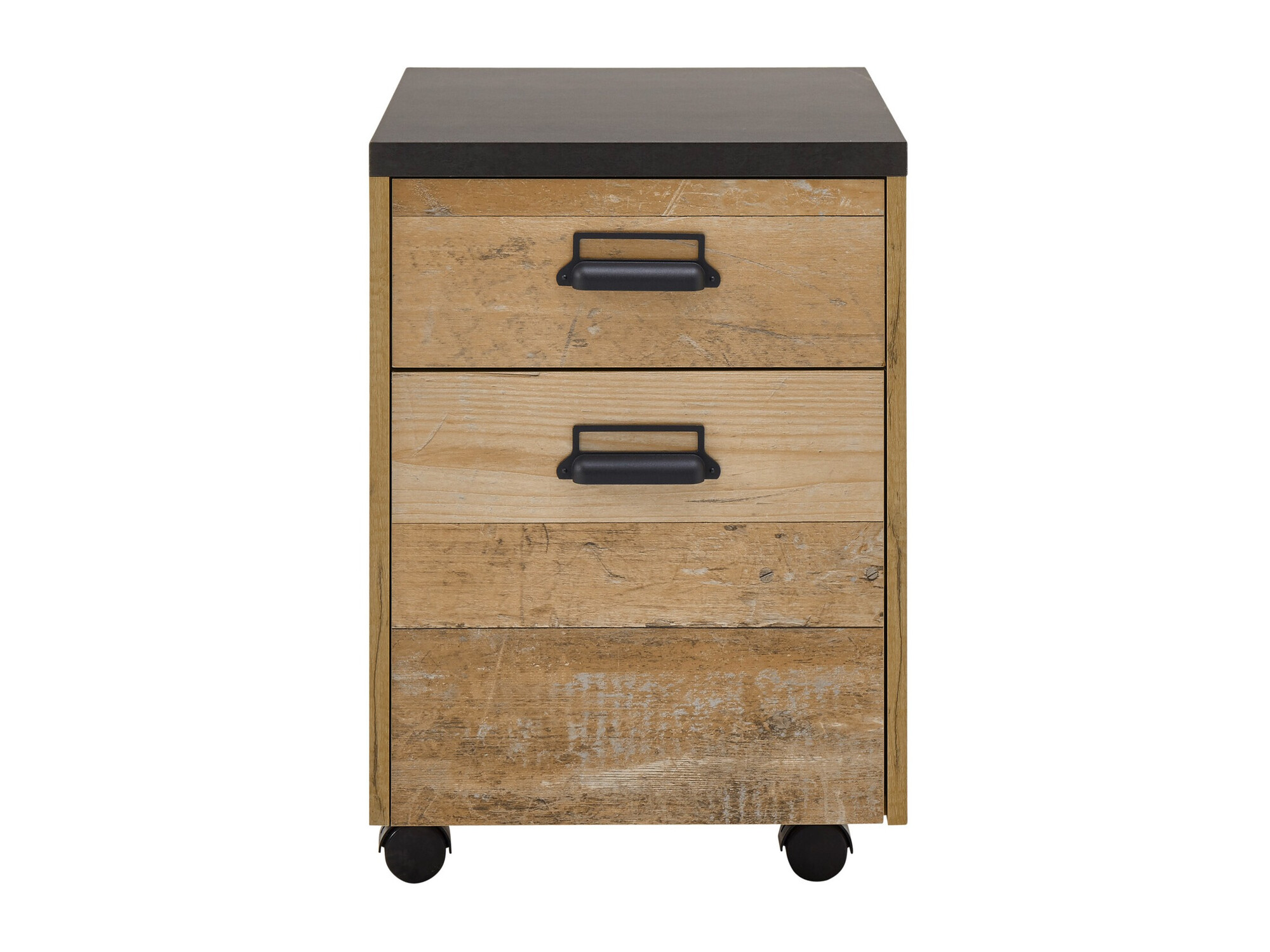 Schubladenblock Cirtale 103 (Gealtertes Holz + Anthrazit)