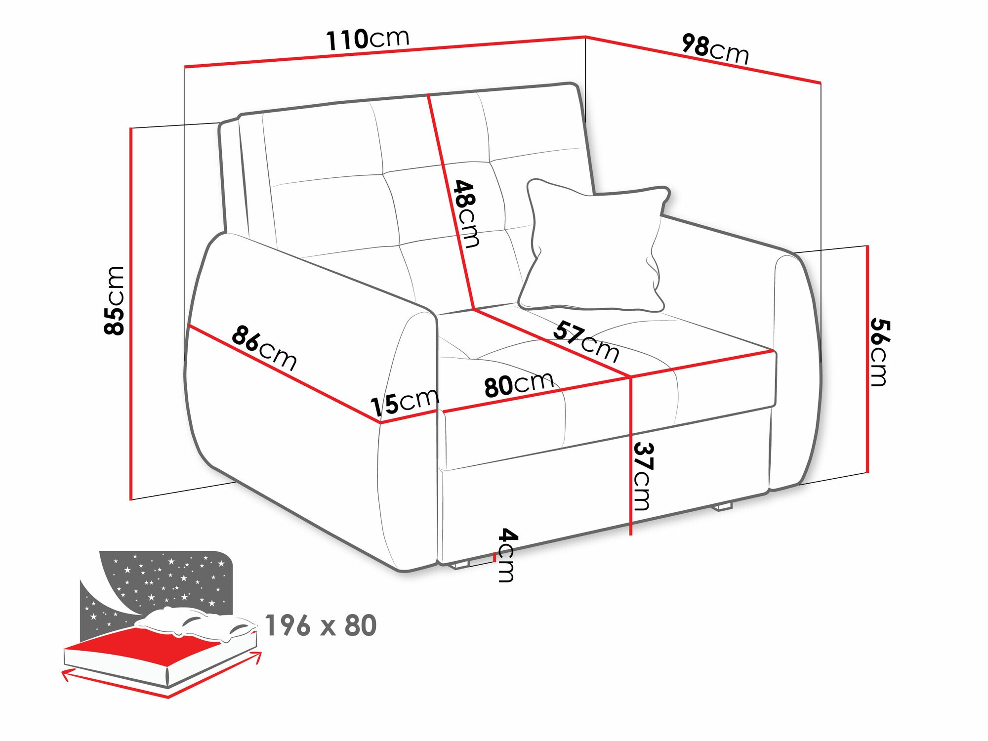 Sessel Columbus 213 (Aragon 03)