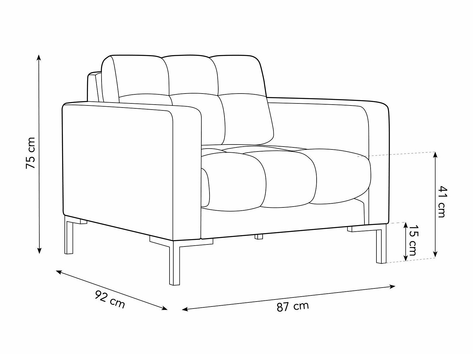 Sessel Lormelo 106 (Bluvel 13)