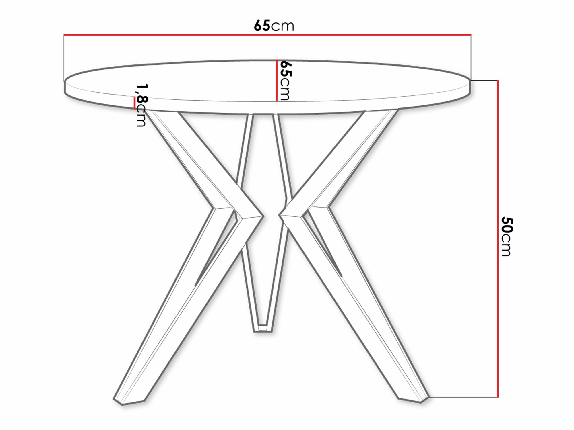 Couchtisch Dearborn 105 (Goldeiche + Schwarz)