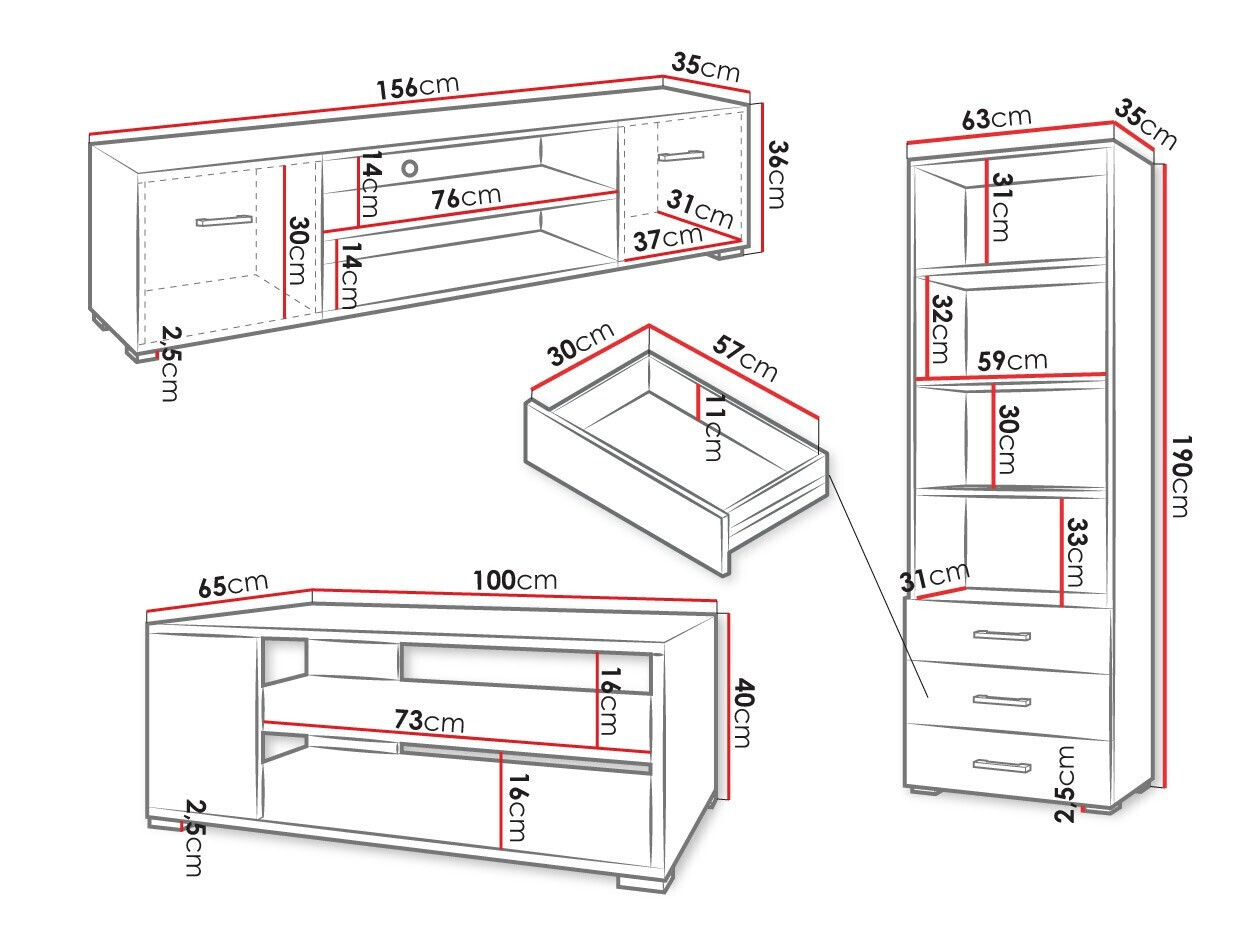 Wohnzimmer-Sets Comfivo Casus II