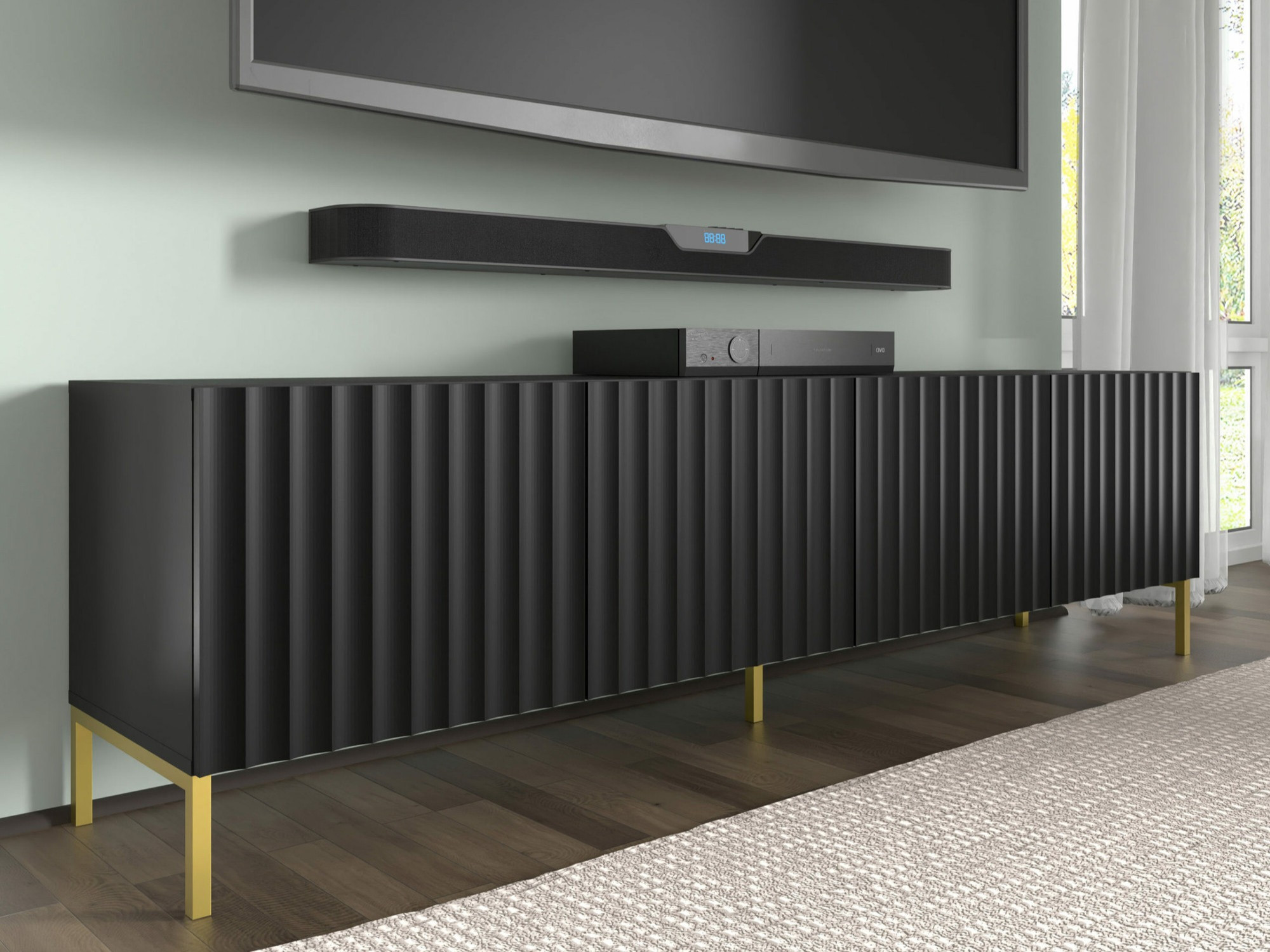 TV-Möbel Soropho 103 (Schwarz)