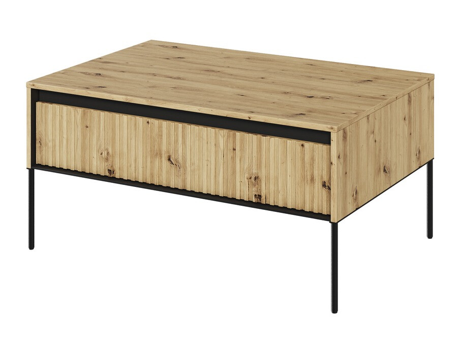 Couchtisch Fernolu 110 (Artisan-Eiche + Schwarz)