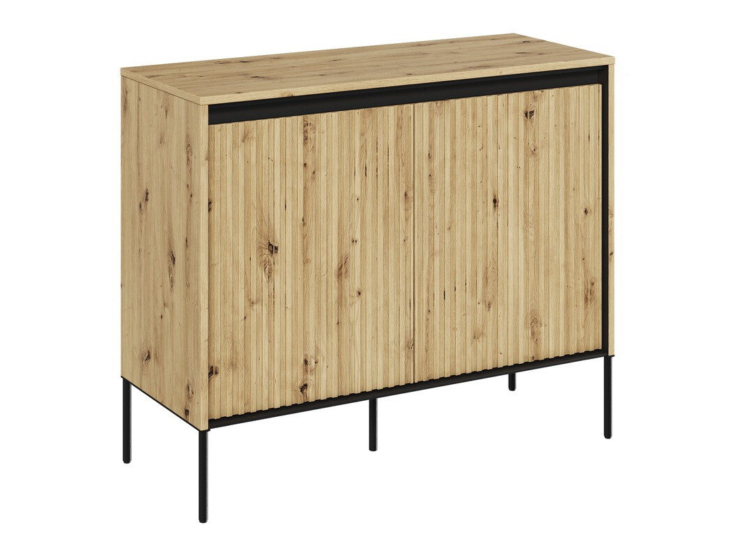 Sideboard Fernolu 101 (Artisan-Eiche + Schwarz)