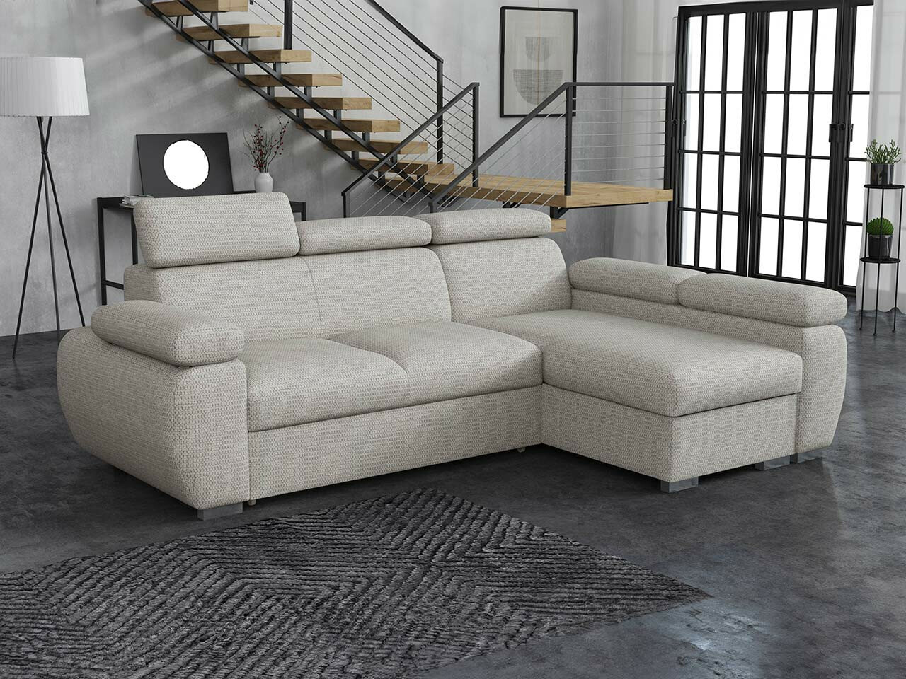 Ecksofa Columbus 132 (Aragon 80)