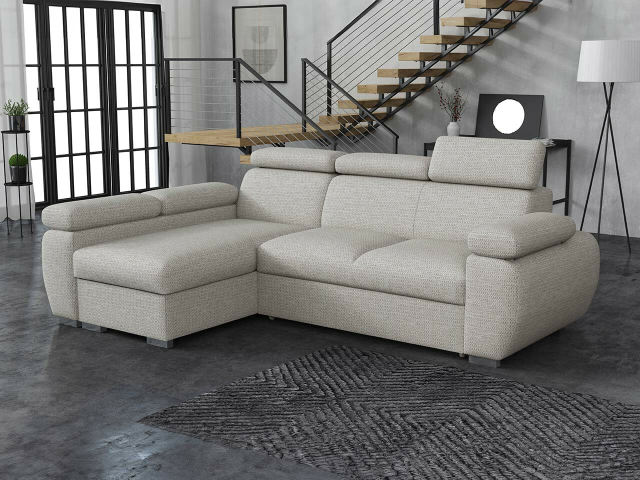 Ecksofa Columbus 132 (Aragon 80)