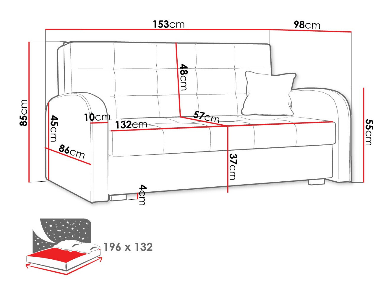 Schlafsofa Silona III (Aragon 20)
