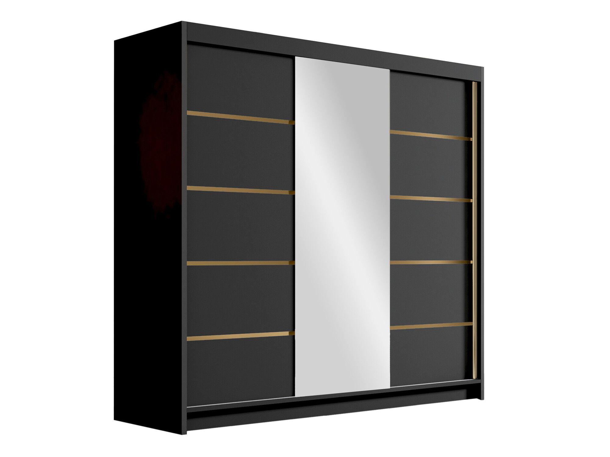 Kleiderschrank Closico Plenor VI (Schwarz)